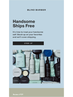 Blind Barber - Handsome ships free 📦