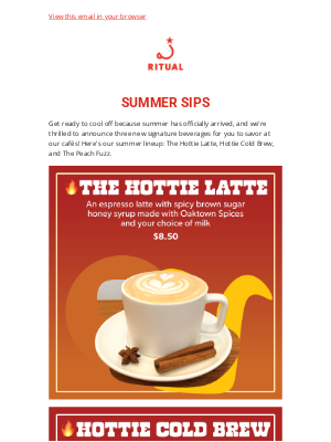 Ritual Coffee Roasters - 🔥 New Signature Beverages!