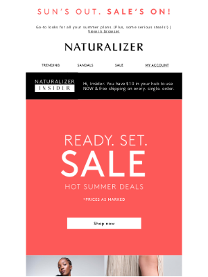 Naturalizer - Going fast: SUMMER STYLES ON SALE!