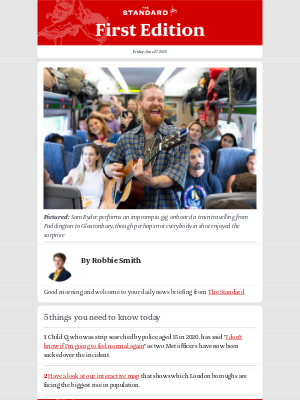 Evening Standard (United Kingdom) - The Standard's First Edition newsletter