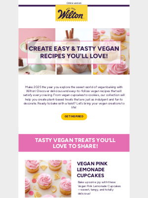 Wilton Cake Decorating & Recipes - Vegan Recipes, Endless Sweet Possibilities 🍰✨