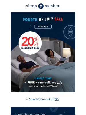 Sleep Number - Our 4th Of July Sale Is Sizzling Hot!
