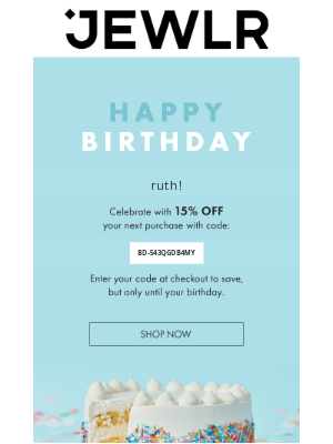 Jewlr - Hi ruth, This Birthday Gift Is For You!