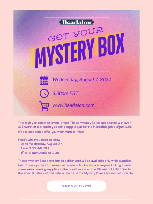 Beadalon - 🕵️ Get your Mystery Box!