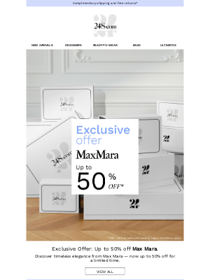 24S - Max Mara: up to 50% off