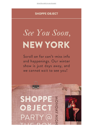 New York, SO soon!