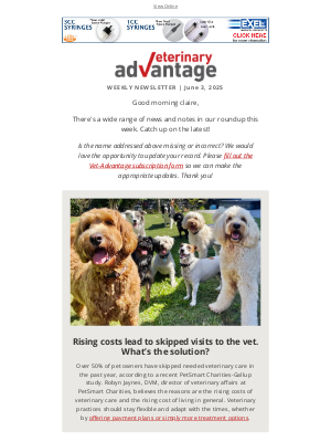 Vet-Advantage Magazine - Rising Costs and Skipped Visits: What Can Veterinary Teams Do?