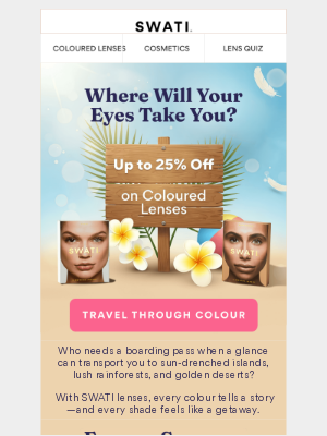 SWATI Cosmetics - Jet, Set, GLOW!