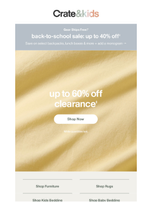 Crate and Barrel - Now (at up to 60% off) is the time to buy →
