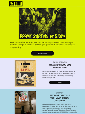 Ace Hotel - June Goings On