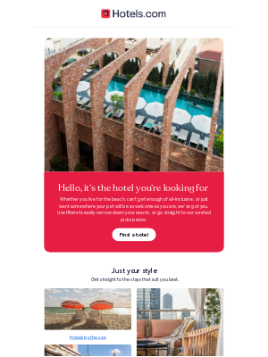 Hotels - We’ve got just what you need