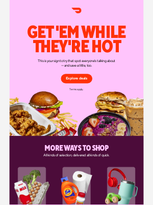 Dinner is served (and on sale)