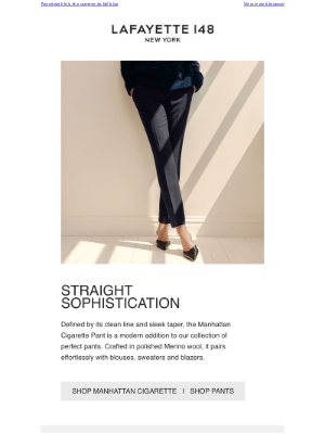Lafayette 148 New York - The Irreplaceable Cigarette Pant