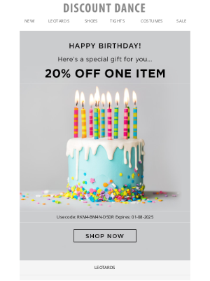 Discount Dance - Happy Birthday From Discount Dance!