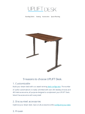 Uplift Desk - 9 reasons to choose UPLIFT Desk