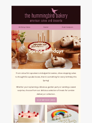 The Hummingbird Bakery - Celebrate Spring Birthdays in Style 🌷