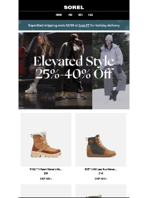 SOREL - Secret Sale: Last minute gifts that deliver in time