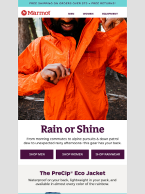 Marmot - Rain or shine gear for summer adventure 🌧️☀️