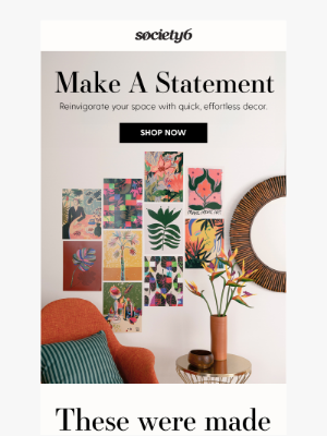 Society6 - Looking For New Wall Art? 👀