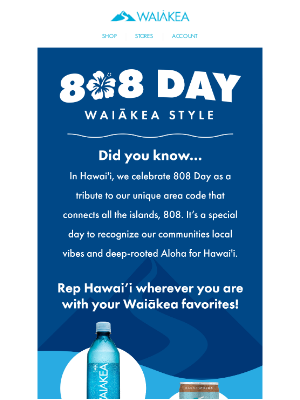 Waiakea Hawaiian Volcanic Water - Celebrate the 808 Waiākea Style 🤙
