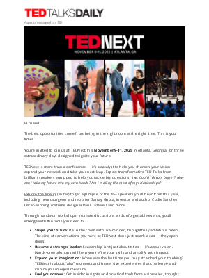 TED - Fuel your growth at TEDNext