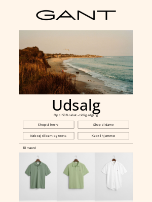 Gant (Denmark) - Udsalg – op til 50% rabat