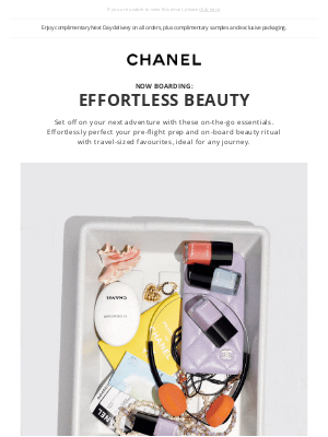 Chanel (United Kingdom) - Your on-board beauty ritual