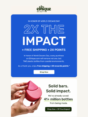Ethique - LIMITED TIME: 2X plastic bottles collected per purchase
