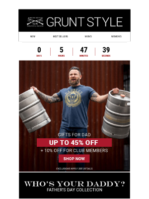 Grunt Style LLC - ⏰ FINAL HOURS: Up to 45% OFF Gifts for Dad