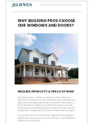 Jeld-Wen - What do builders really think about JELD-WEN?