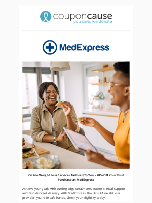 Coupon Cause - Don’t Miss This Discount! | Save 20% at MedExpress UK!