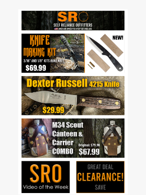 Self Reliance Outfitters - Don't Miss Out on PKS Knife Making Kits!