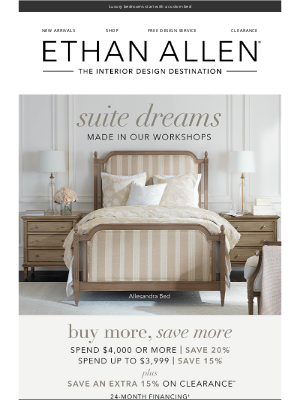 Ethan Allen - Have your haven handmade 🛏️