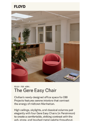 Floyd - In the office with The Gere Easy Chair