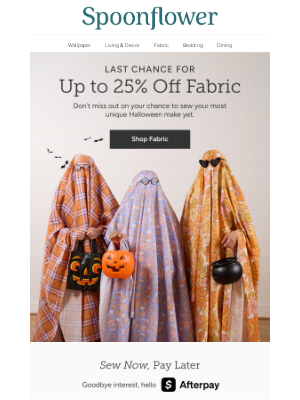 Spoonflower - Get up to 25% off fabric