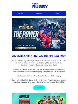 Australian Rugby Union (Australia) - BRUMBIES FLY SEMI-FINAL FLAG