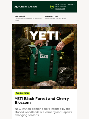 Public Lands - Meet YETI Black Forest & Cherry Blossom
