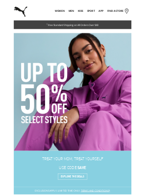 PUMA USA - Up To 50% Off Select Styles TODAY