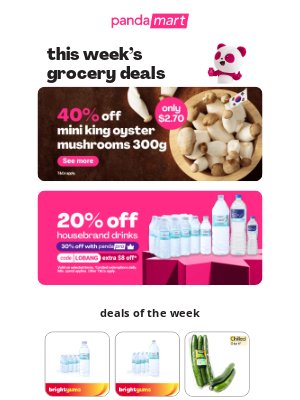 Foodpanda (Singapore) - Discover pandamart weekly highlights! 😍