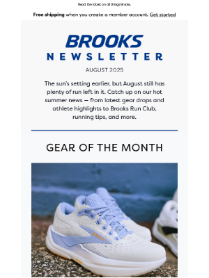 Brooks Running - Your quarterly newsletter is here 📫