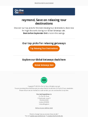 On The Go Tours - Top Relaxing Destinations for Your Next Vacation