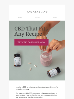 Joy Organics - Our most versatile CBD product
