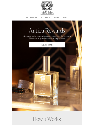 Antica Farmacista - Join Antica Rewards