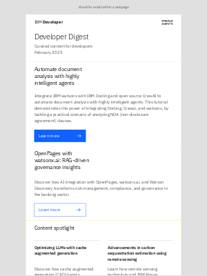 IBM - Developer Digest
