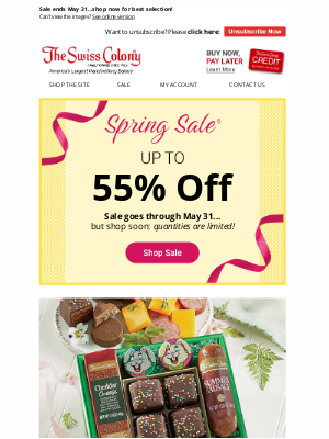 The Swiss Colony - There’s Still Time to Save in Our Spring Sale