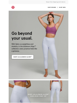 Lululemon - These leggings? An escape from the ordinary.