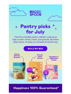 Magic Spoon - New month, new pantry picks