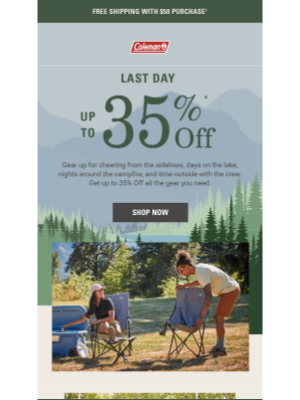 Coleman Company - Last Day: Up to 35% Off