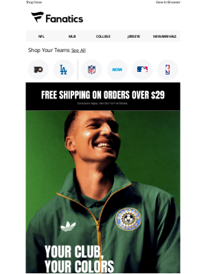 Fanatics - NEW IN: 2025 Soccer Kits Now Available