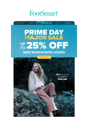 FootSmart - New Markdowns Just Added—Up to 25% Off